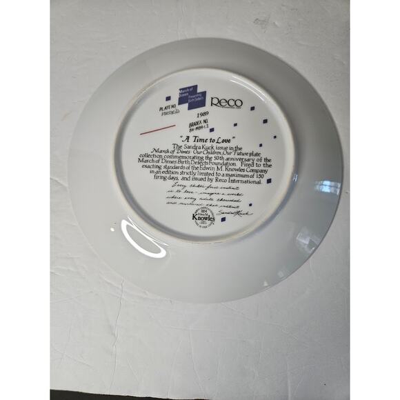 VTG March of Dimes "A Time to Love" Knowles Sandra Kuck 1989 baby pup children - Picture 4 of 6